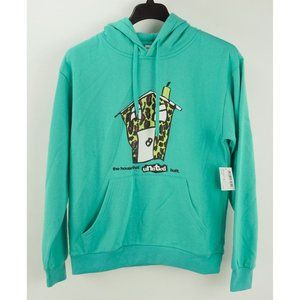 New Designs Untitled Our‎ House Men's Small Teal Fleece Lined Graphic Hoodie